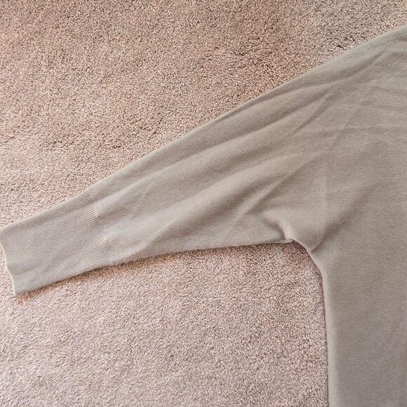 Tahari pistachio green 100% 2-ply Cashmere sweater XL - Picture 6 of 9